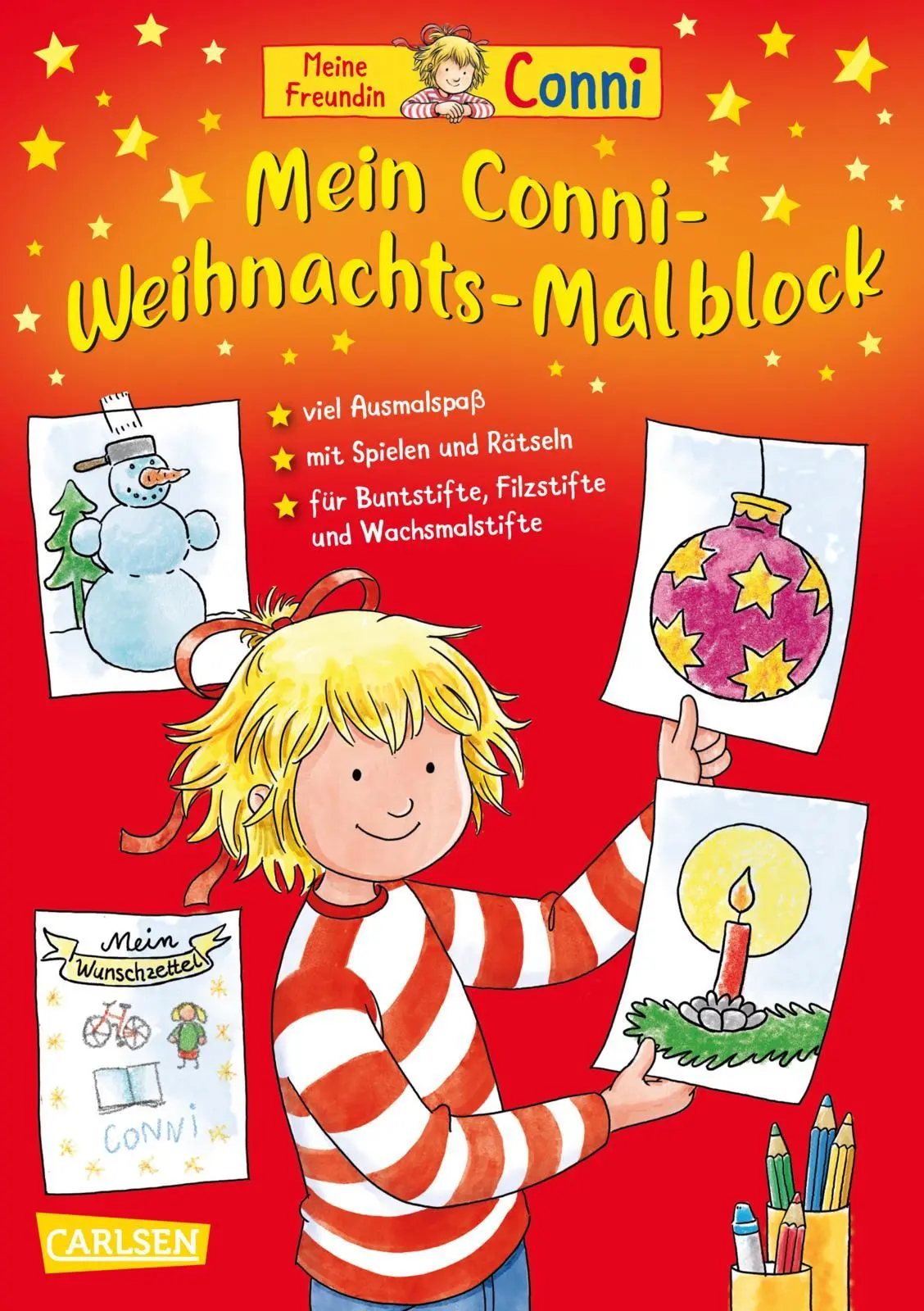 Cover: 9783551192257 | Mein Conni Weihnachts-Malblock | Hanna Sörensen | Taschenbuch | 96 S.