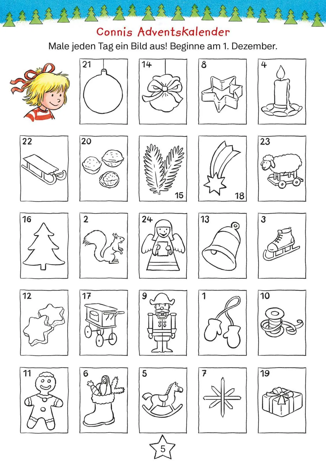 Bild: 9783551192257 | Mein Conni Weihnachts-Malblock | Hanna Sörensen | Taschenbuch | 96 S.