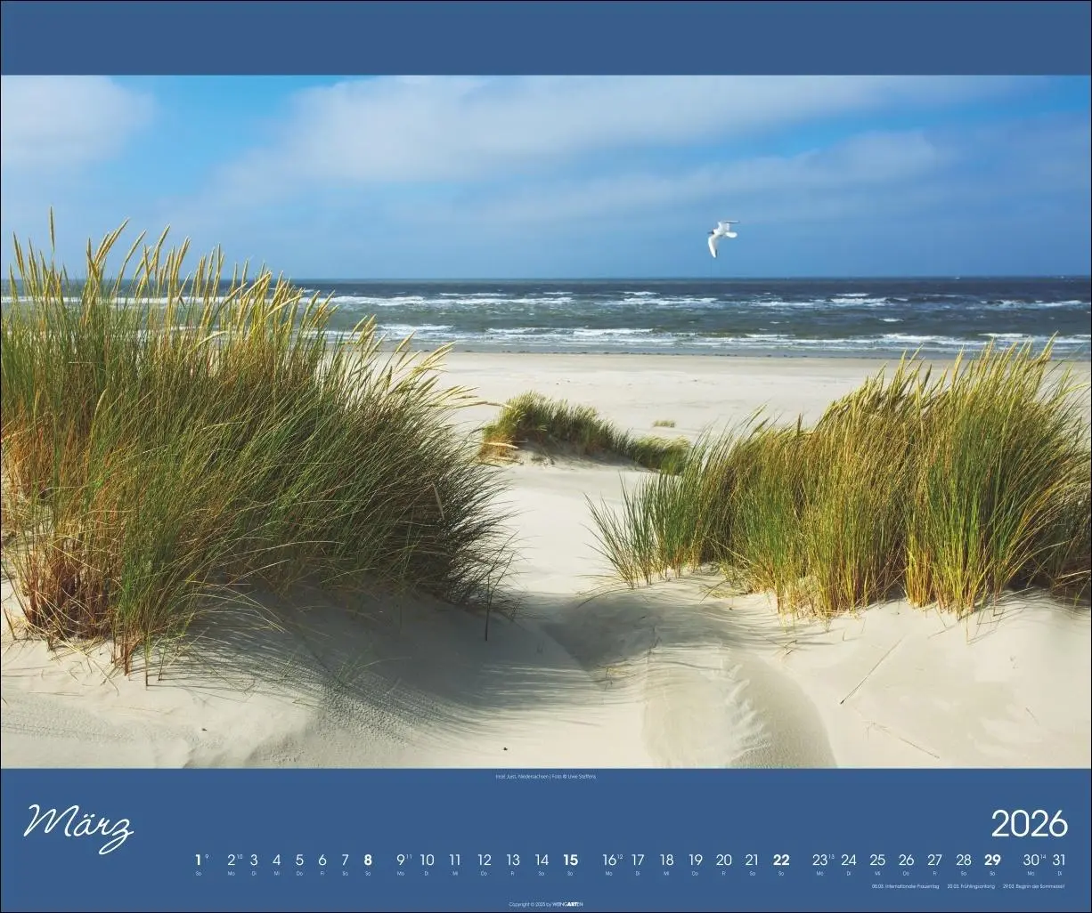 Bild: 9783839902257 | Nordsee Kalender 2026 | Uwe Steffens | Kalender | Spiralbindung | 2026