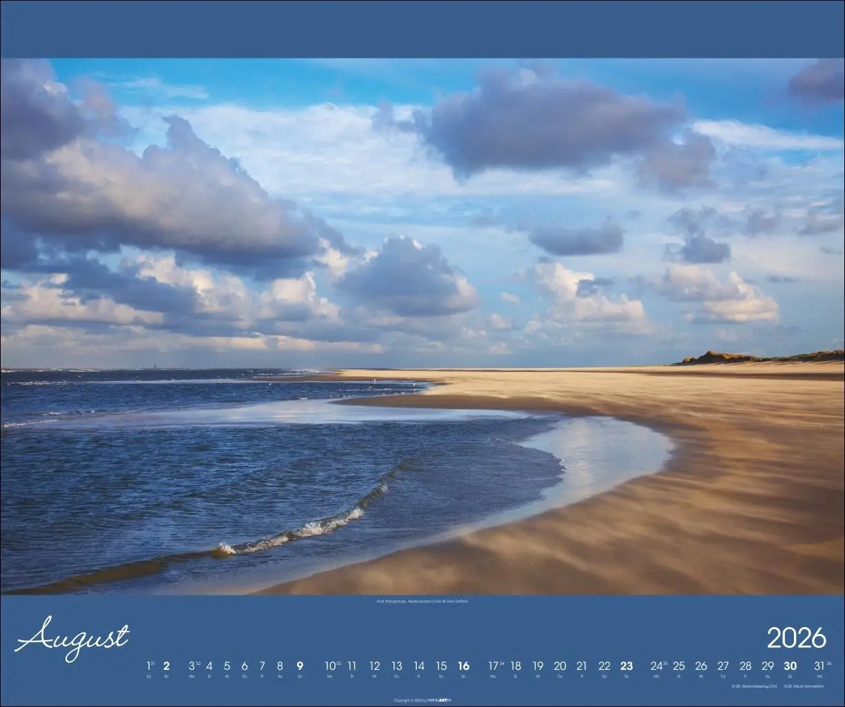 Bild: 9783839902257 | Nordsee Kalender 2026 | Uwe Steffens | Kalender | Spiralbindung | 2026