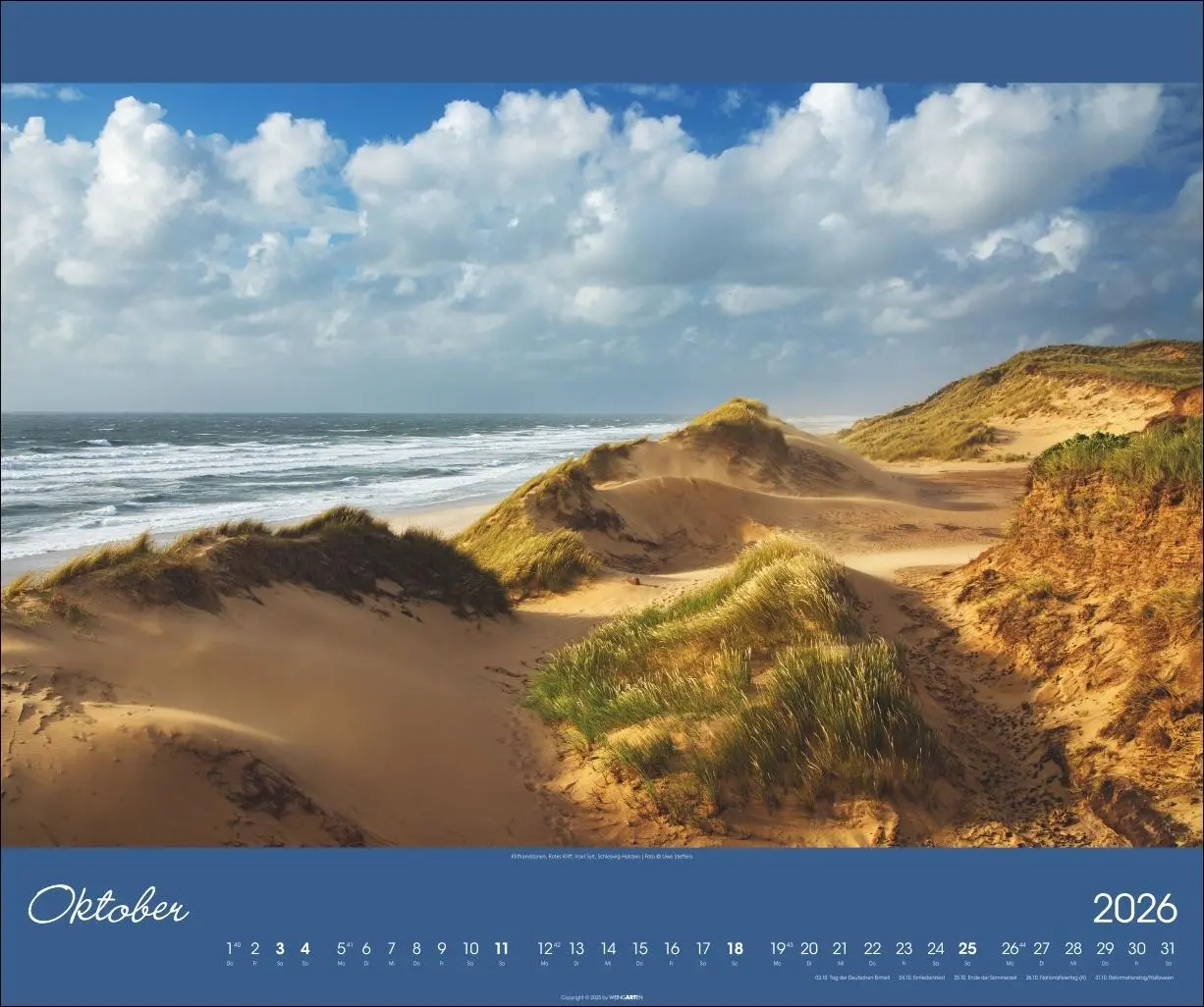 Bild: 9783839902257 | Nordsee Kalender 2026 | Uwe Steffens | Kalender | Spiralbindung | 2026