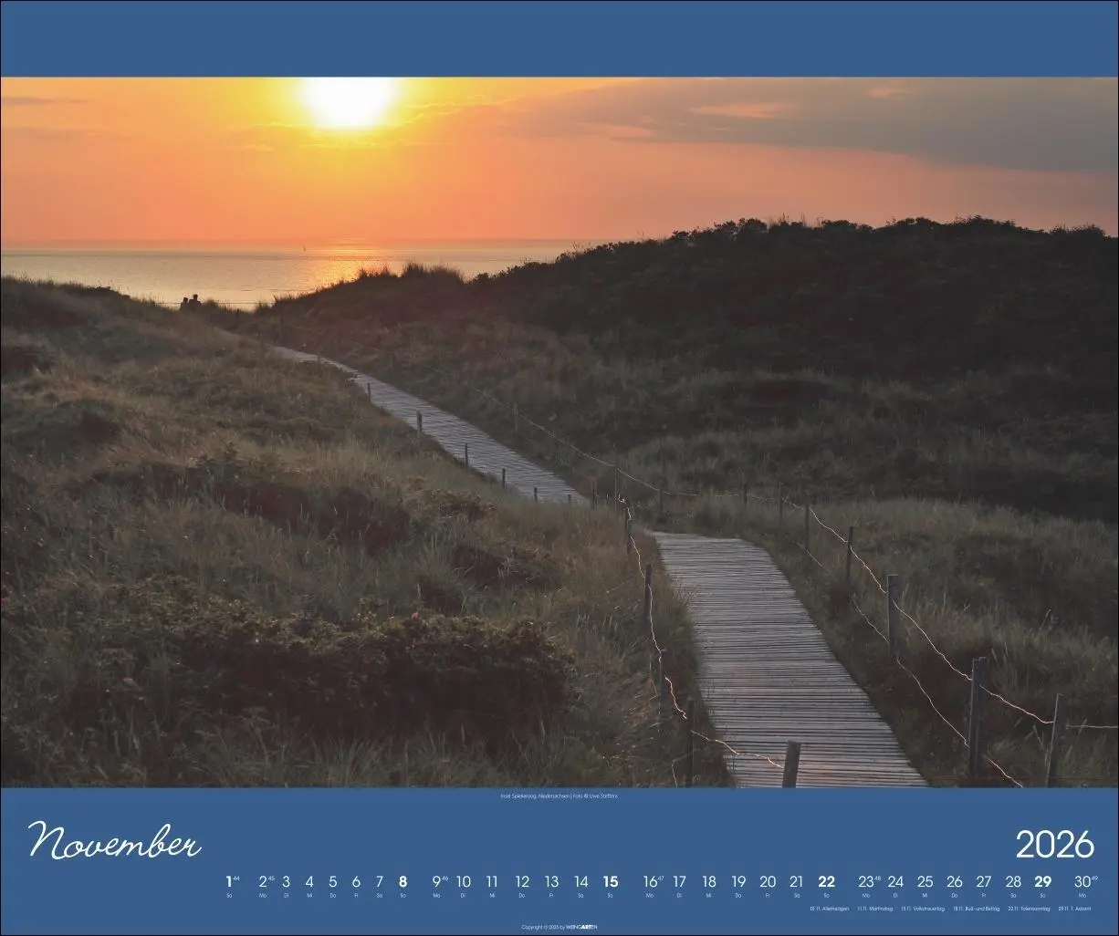 Bild: 9783839902257 | Nordsee Kalender 2026 | Uwe Steffens | Kalender | Spiralbindung | 2026
