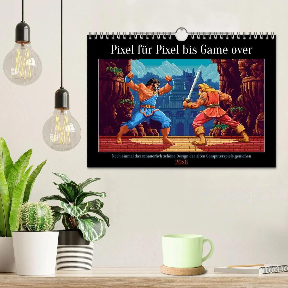 Bild: 9783457372357 | Pixel für Pixel bis Game over (Wandkalender 2026 DIN A4 quer),...
