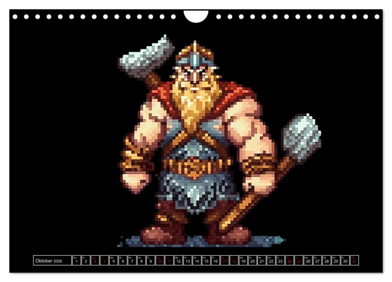 Bild: 9783457372357 | Pixel für Pixel bis Game over (Wandkalender 2026 DIN A4 quer),...