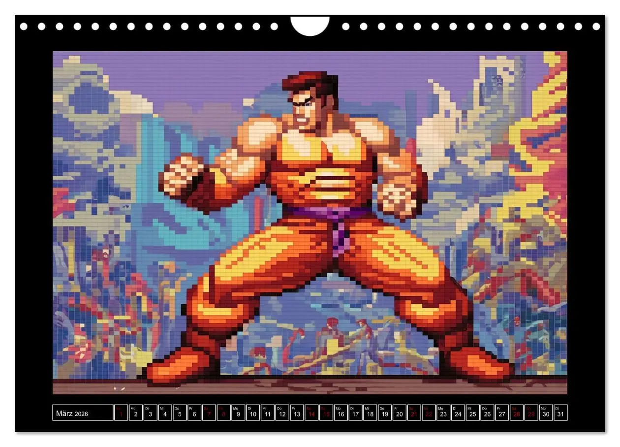 Bild: 9783457372357 | Pixel für Pixel bis Game over (Wandkalender 2026 DIN A4 quer),...