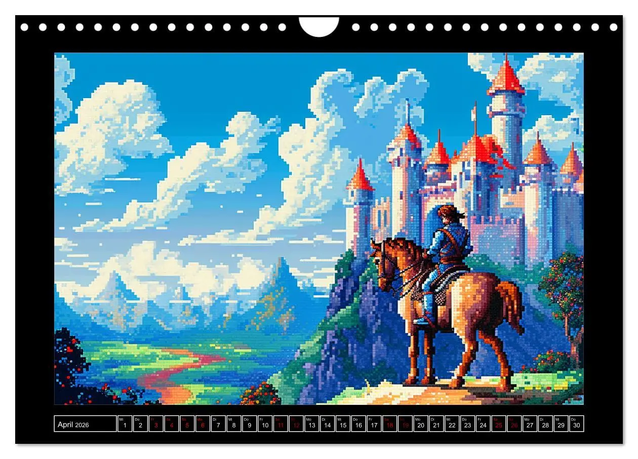 Bild: 9783457372357 | Pixel für Pixel bis Game over (Wandkalender 2026 DIN A4 quer),...