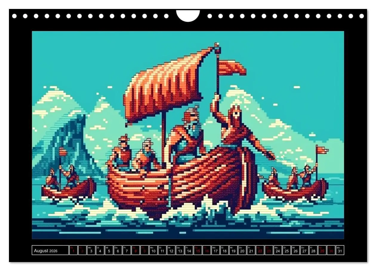Bild: 9783457372357 | Pixel für Pixel bis Game over (Wandkalender 2026 DIN A4 quer),...