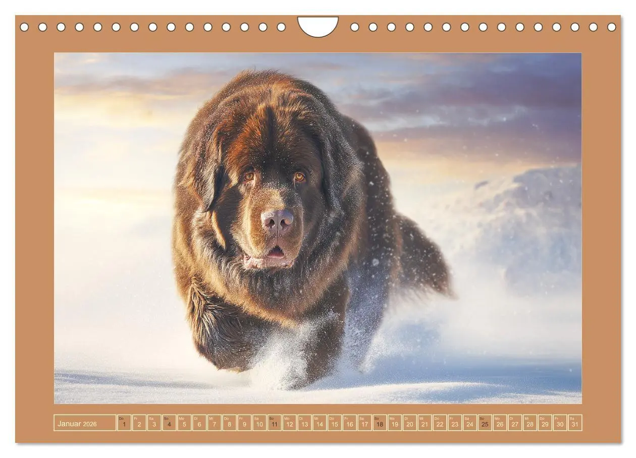 Bild: 9783457682357 | Neufundländer. Imposante Riesen mit sanfter Seele (Wandkalender...