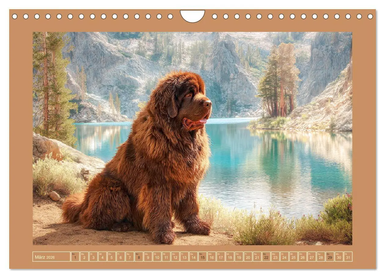 Bild: 9783457682357 | Neufundländer. Imposante Riesen mit sanfter Seele (Wandkalender...