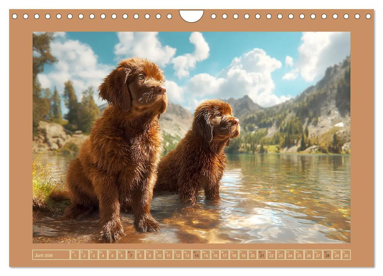 Bild: 9783457682357 | Neufundländer. Imposante Riesen mit sanfter Seele (Wandkalender...