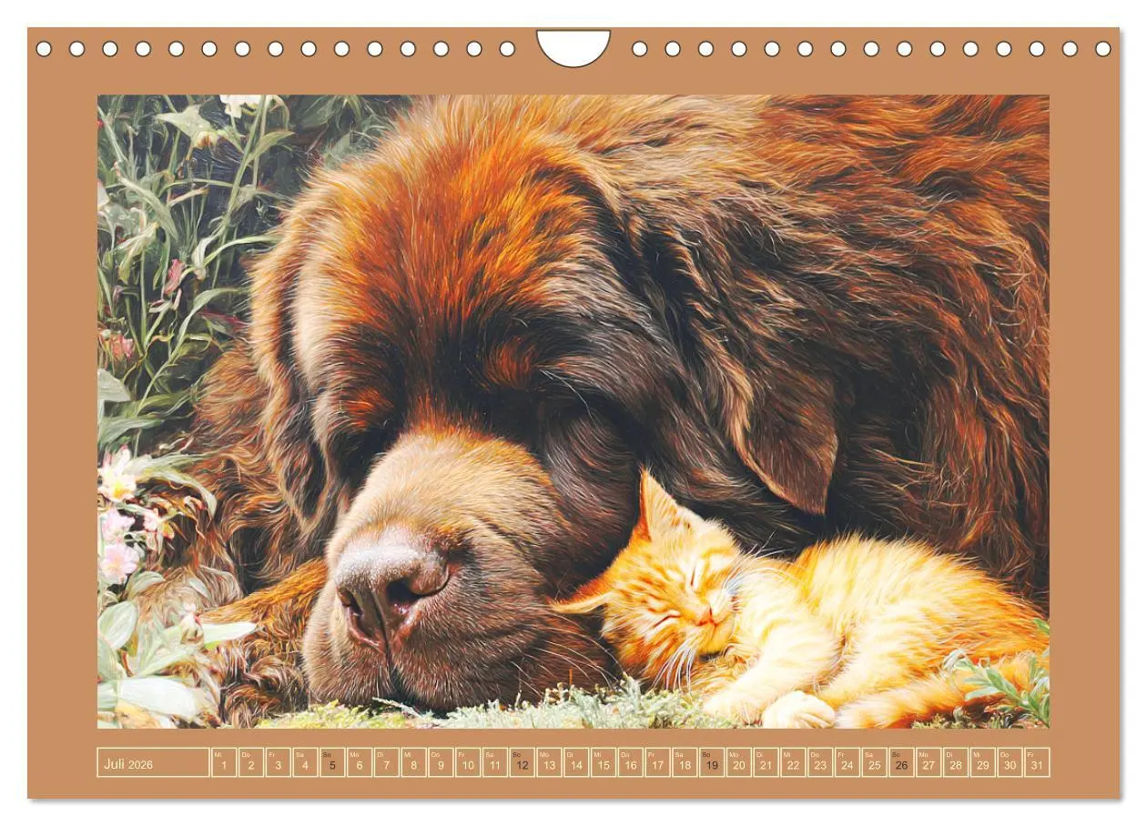 Bild: 9783457682357 | Neufundländer. Imposante Riesen mit sanfter Seele (Wandkalender...