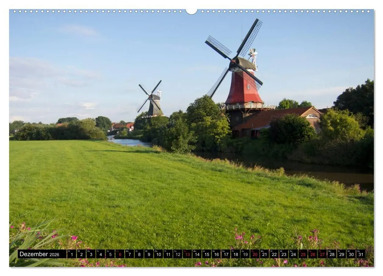 Bild: 9783516222357 | Windmühlen in Europa (hochwertiger Premium Wandkalender 2026 DIN A2...