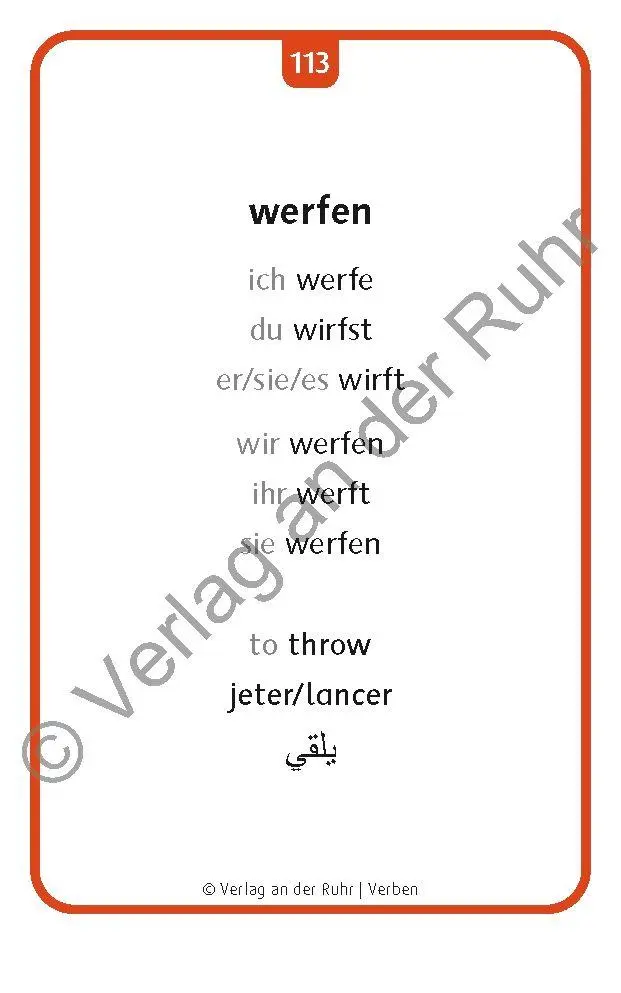 Bild: 9783834632357 | Verben | Redaktionsteam Verlag an der Ruhr | Box | 128 S. | Deutsch