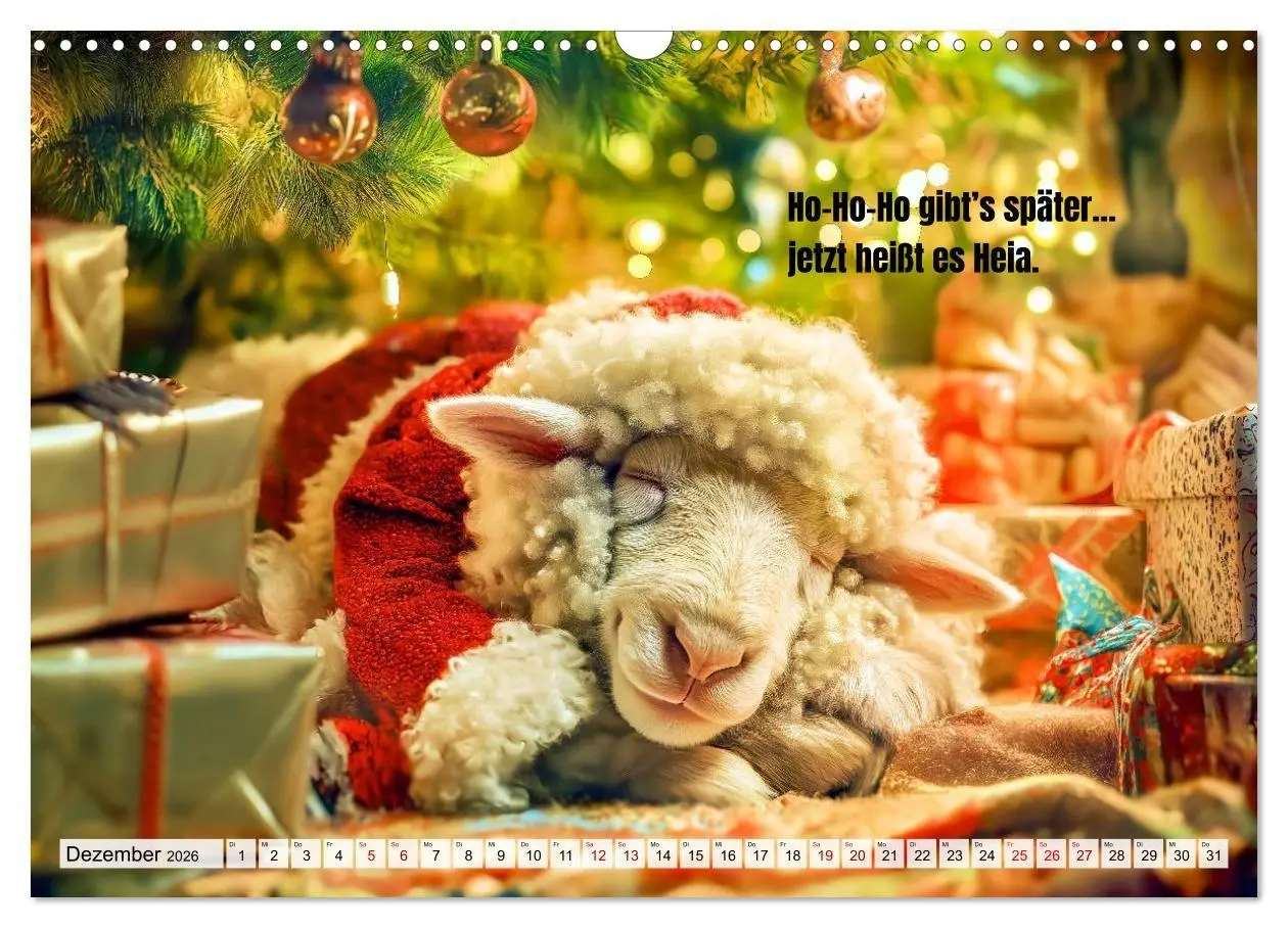 Bild: 9783516692457 | Schlaf gut, mein Schaf - Spruchkalender mit lustigen Schaf-Bildern...