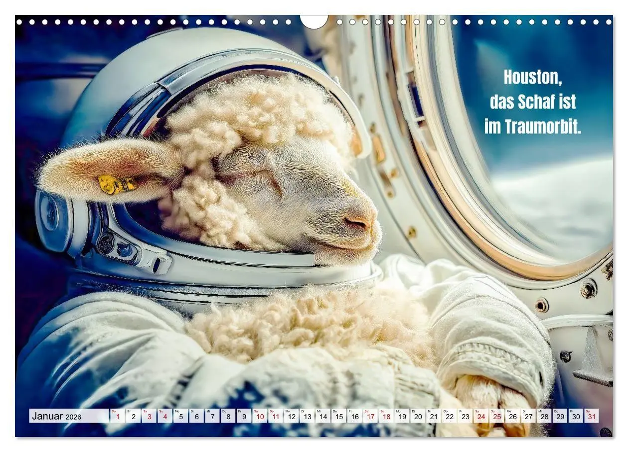 Bild: 9783516692457 | Schlaf gut, mein Schaf - Spruchkalender mit lustigen Schaf-Bildern...