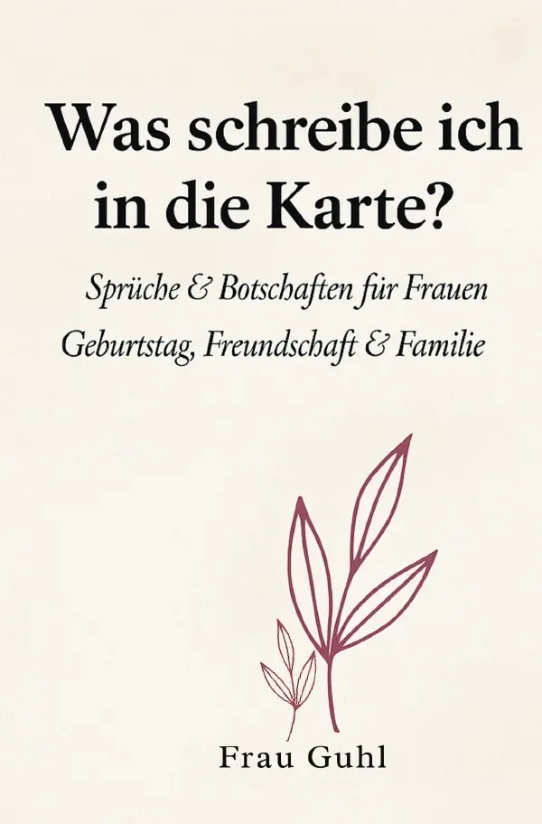 Cover: 9783565032457 | Was schreibe ich in die Karte? | Frau Guhl | Taschenbuch | 72 S.