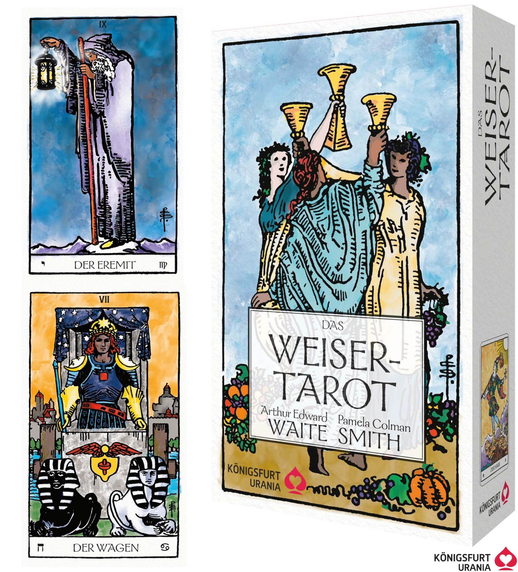Cover: 4250375102557 | Das Weiser-Tarot - Tarot von A.E. Waite in den ursprünglichen...