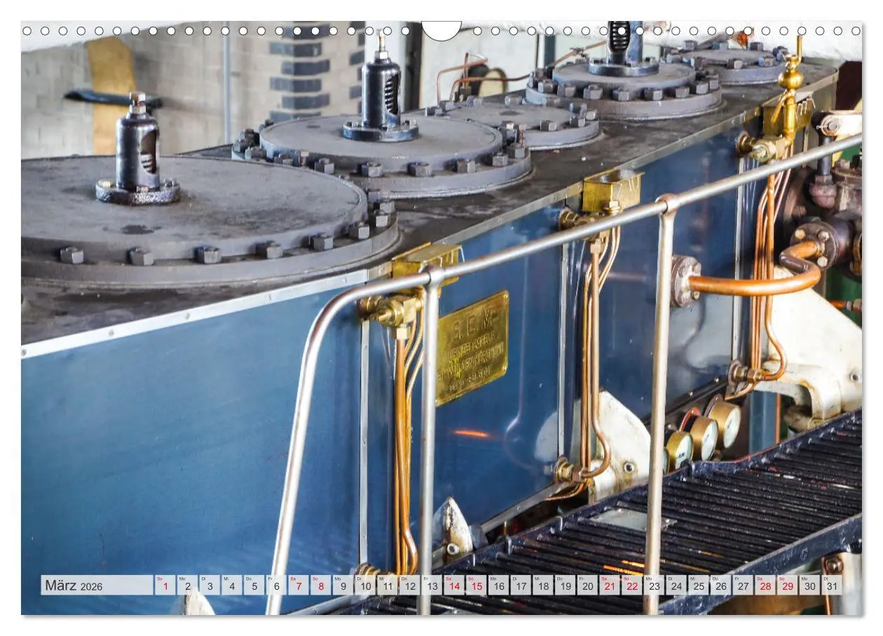 Bild: 9783457662557 | Dampfmaschinen - Technik (Wandkalender 2026 DIN A3 quer), CALVENDO...