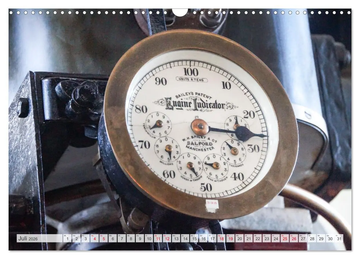 Bild: 9783457662557 | Dampfmaschinen - Technik (Wandkalender 2026 DIN A3 quer), CALVENDO...