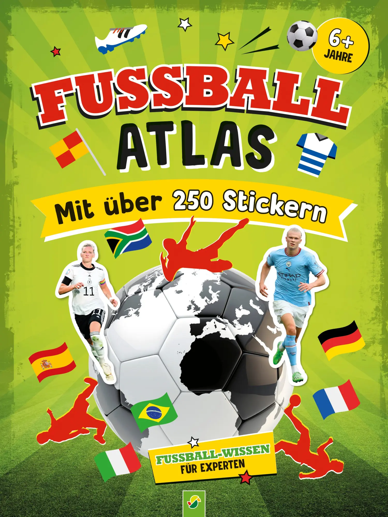 Cover: 9783849942557 | Fußball-Atlas. Mit über 250 Stickern | Jonas Kozinowski (u. a.) | Buch