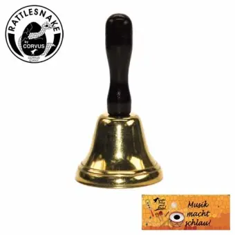 Cover: 4047542602657 | Tischglocke klein, gold | Rattlesnake® | A600265 | 2011 | Corvus Toys
