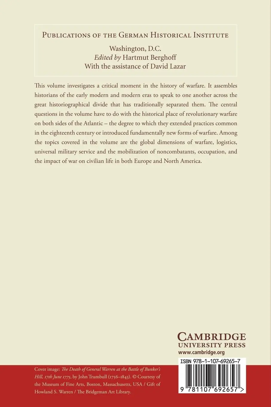 Rückseite: 9781107692657 | War in an Age of Revolution, 1775 1815 | Roger Chickering (u. a.)