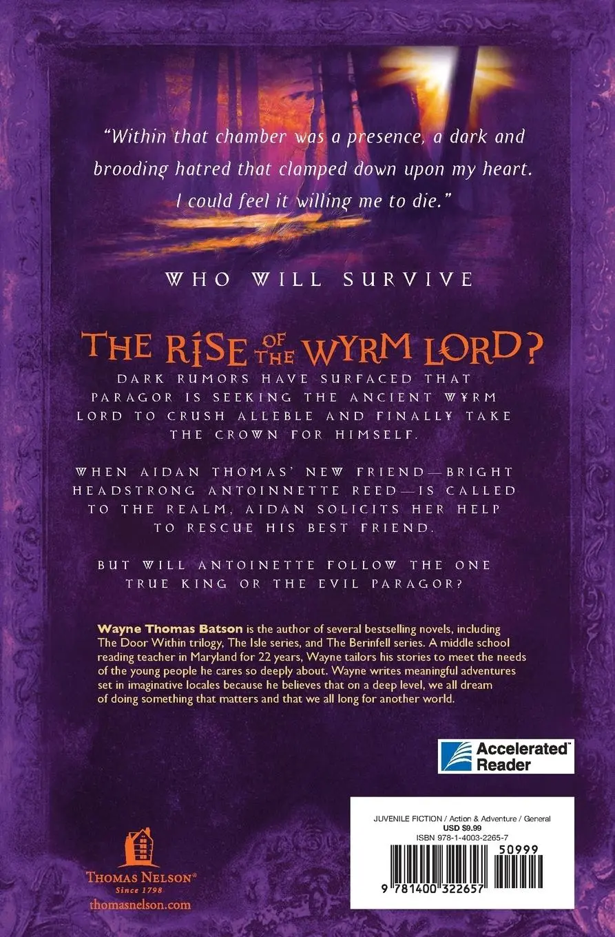 Rückseite: 9781400322657 | The Rise of the Wyrm Lord | Wayne Thomas Batson | Taschenbuch | 2013