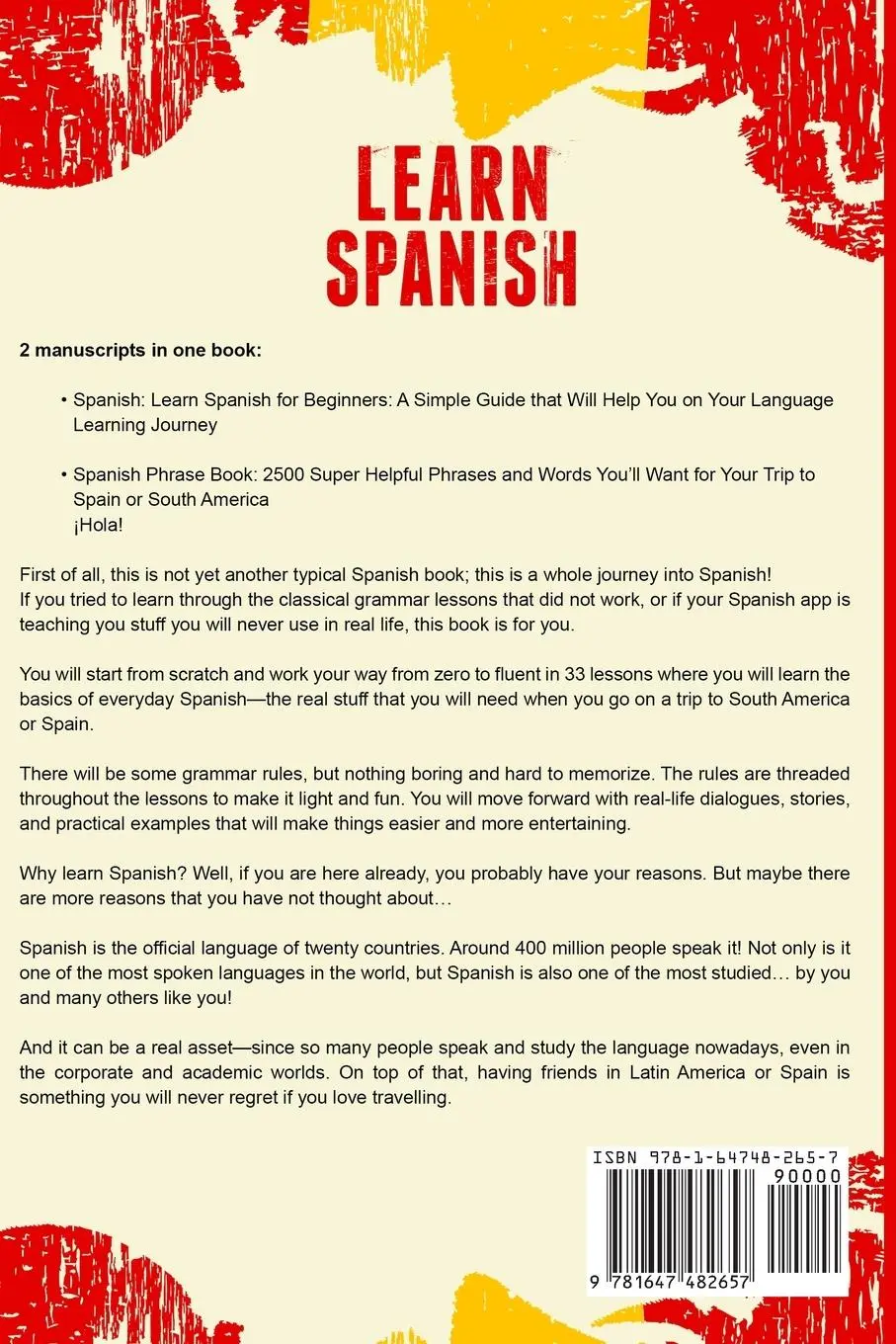 Rückseite: 9781647482657 | Learn Spanish | Simple Language Learning | Taschenbuch | Englisch