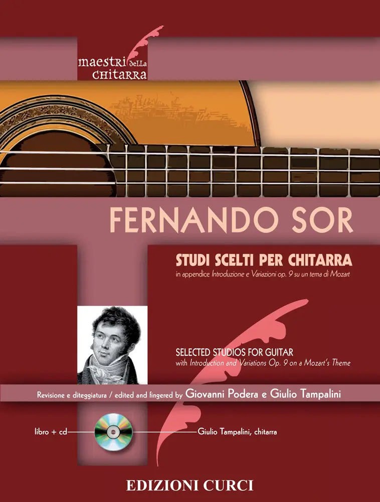 Cover: 9790215902657 | Studi Scelti Per Chitarra | Fernando Sor | Buch + CD | Edizioni Curci