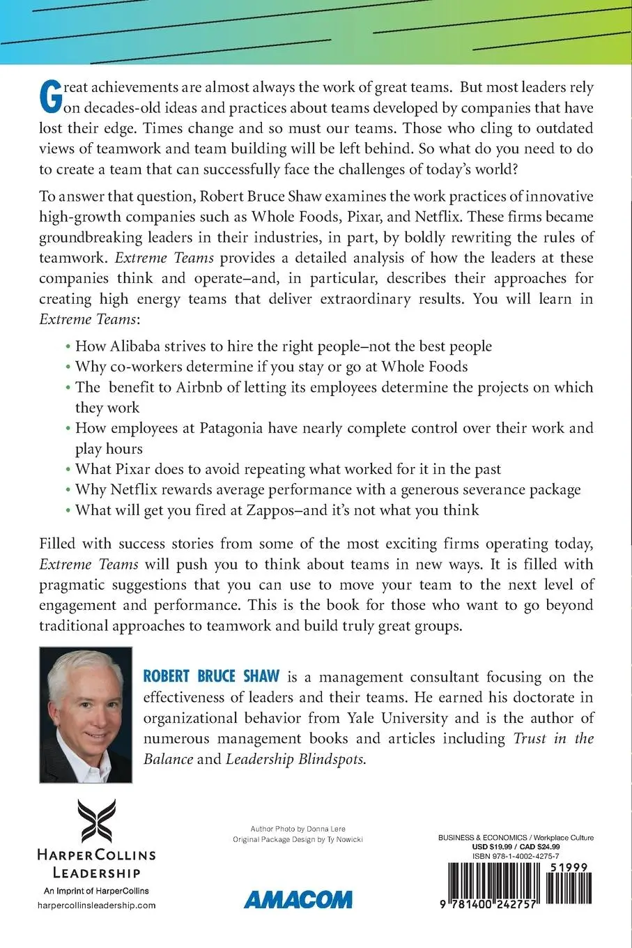 Rückseite: 9781400242757 | Extreme Teams | Robert Bruce Shaw | Taschenbuch | Englisch | 2022