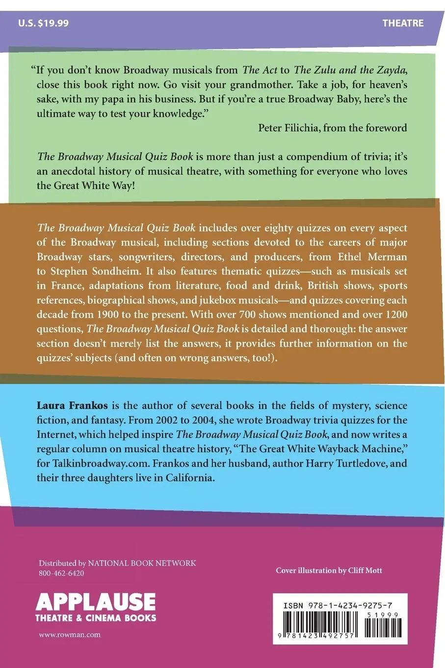 Rückseite: 9781423492757 | The Broadway Musical Quiz Book | Laura Frankos | Taschenbuch | 2010