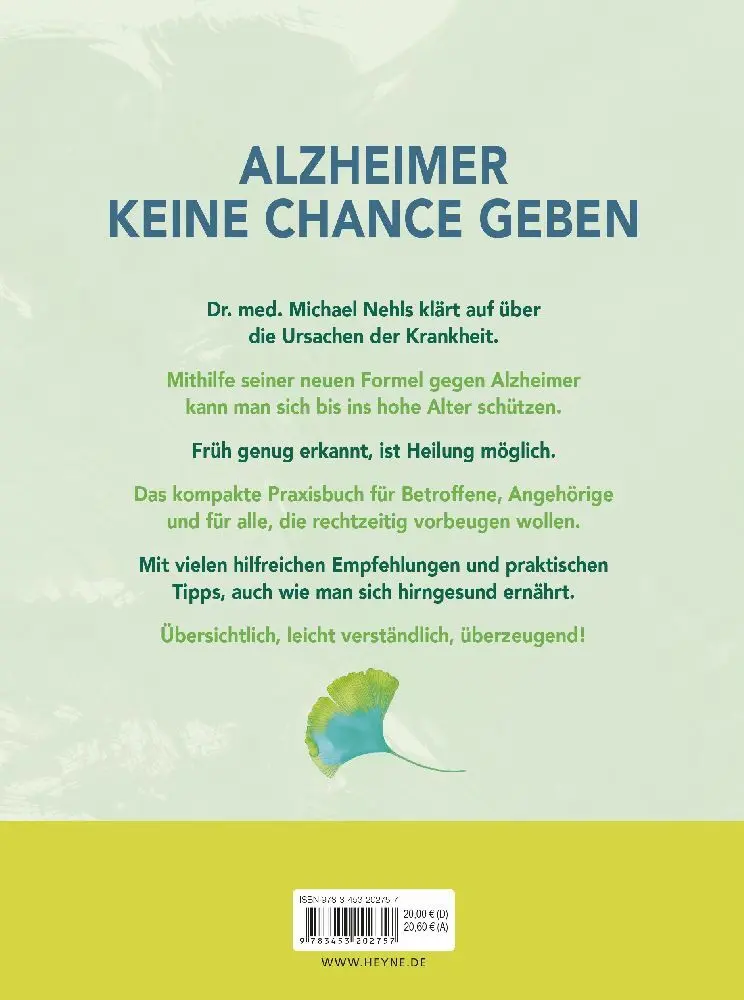 Bild: 9783453202757 | Die Formel gegen Alzheimer | Michael Nehls | Taschenbuch | 192 S.