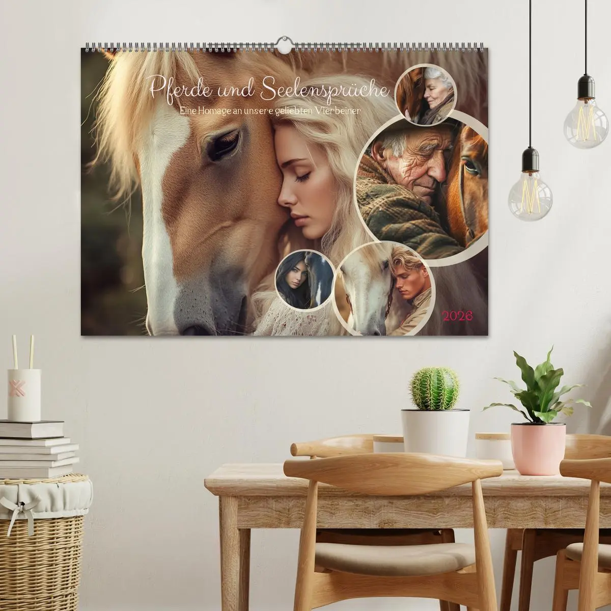 Bild: 9783457262757 | Pferde und Seelensprüche (Wandkalender 2026 DIN A2 quer), CALVENDO...