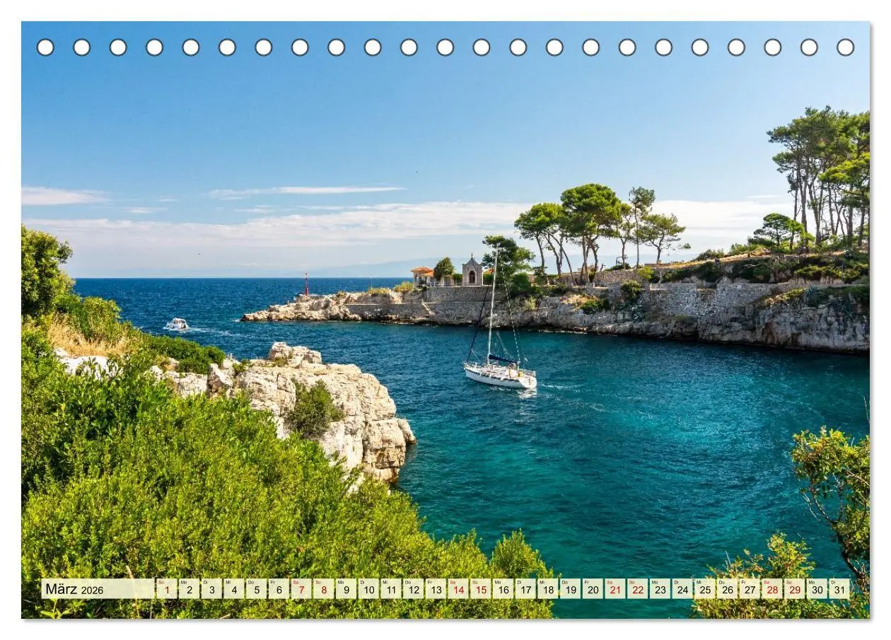 Bild: 9783516592757 | Lo¿inj - Inselzauber in der Adria (Tischkalender 2026 DIN A5 quer),...