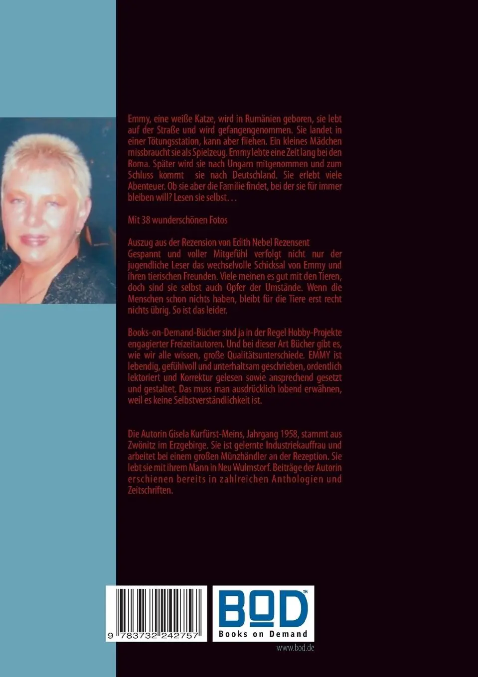 Rückseite: 9783732242757 | Emmy | Ein langer Weg zum Glück | Gisela Kurfürst-Meins | Taschenbuch