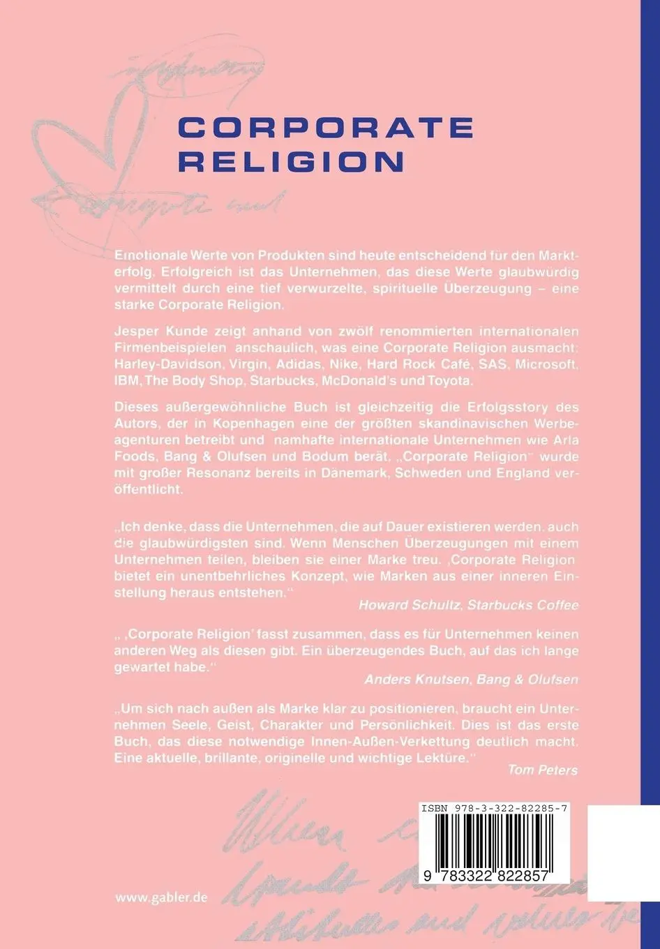 Rückseite: 9783322822857 | Corporate Religion | Bindung schaffen durch starke Marken | Kunde