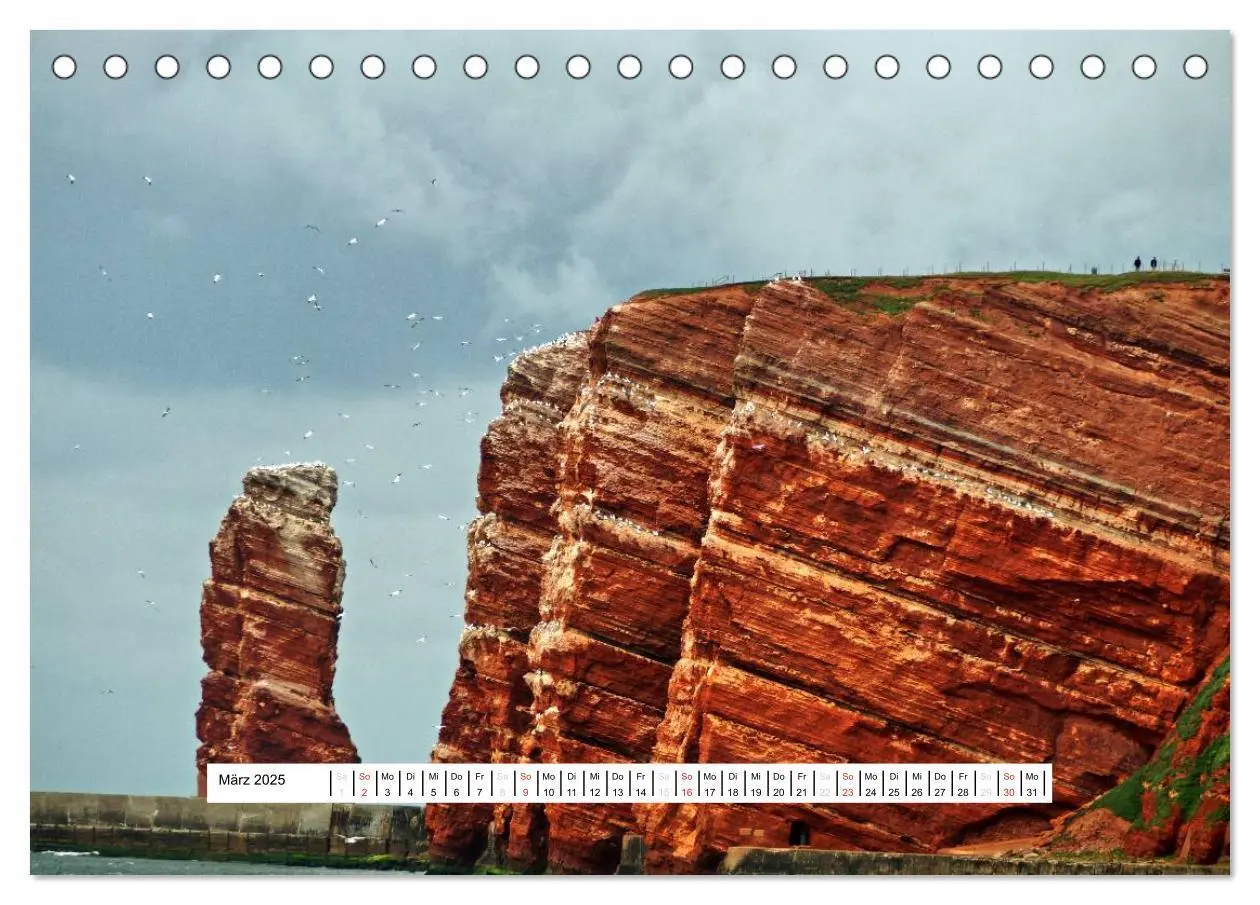 Bild: 9783435472857 | Hochsee-Insel Helgoland (Tischkalender 2025 DIN A5 quer), CALVENDO...