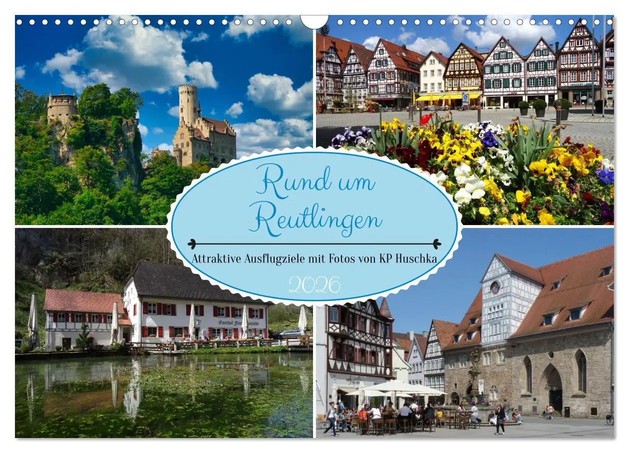 Cover: 9783457562857 | Rund um Reutlingen (Wandkalender 2026 DIN A3 quer), CALVENDO...