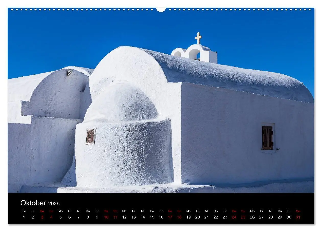 Bild: 9783457872857 | Santorini - Königin der Kykladen (Wandkalender 2026 DIN A2 quer),...