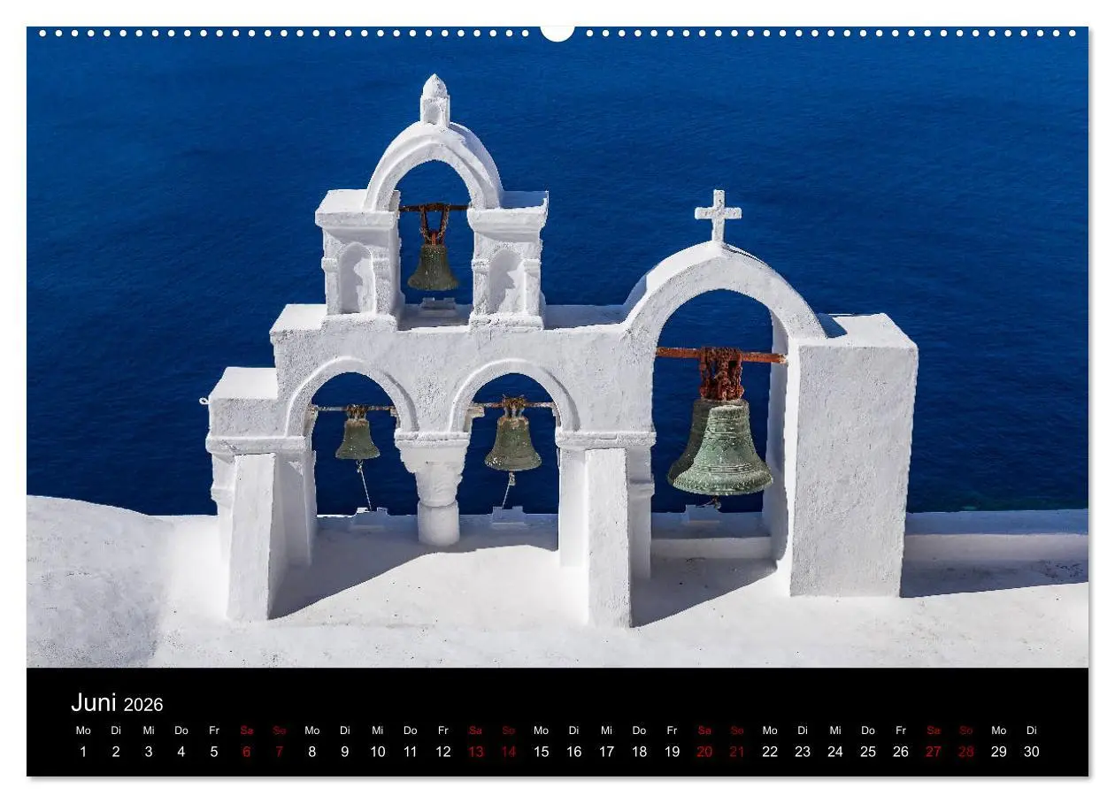 Bild: 9783457872857 | Santorini - Königin der Kykladen (Wandkalender 2026 DIN A2 quer),...