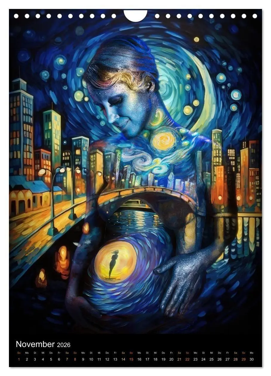Bild: 9783516412857 | Klangkörper - Bodypainting Adventures (Wandkalender 2026 DIN A4...