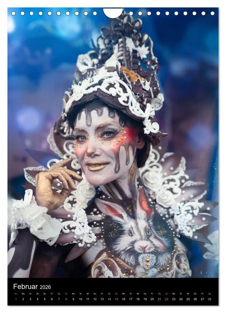Bild: 9783516412857 | Klangkörper - Bodypainting Adventures (Wandkalender 2026 DIN A4...