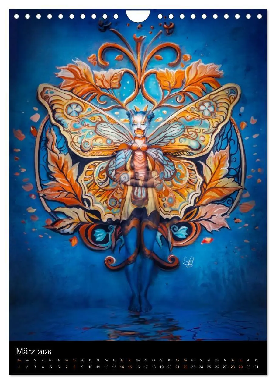Bild: 9783516412857 | Klangkörper - Bodypainting Adventures (Wandkalender 2026 DIN A4...
