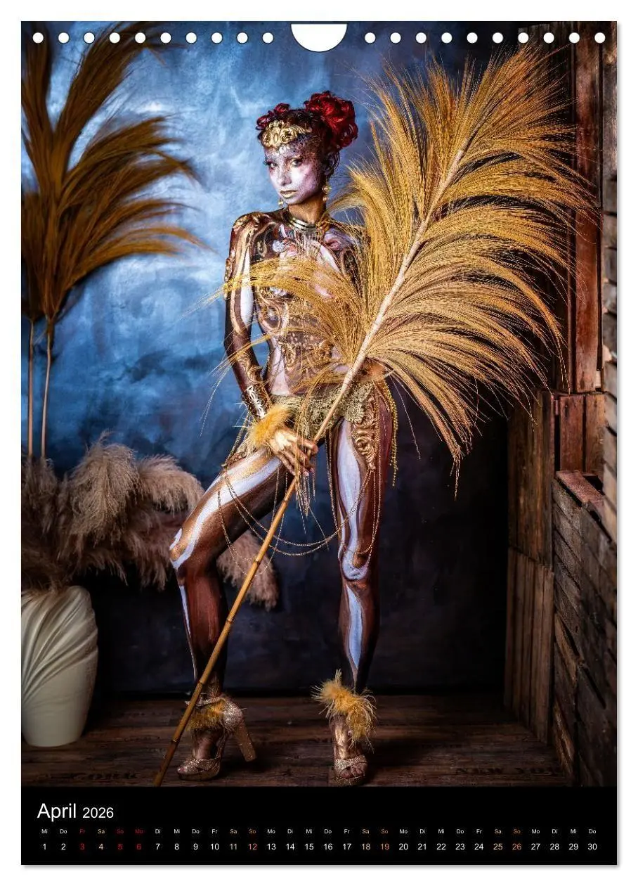 Bild: 9783516412857 | Klangkörper - Bodypainting Adventures (Wandkalender 2026 DIN A4...