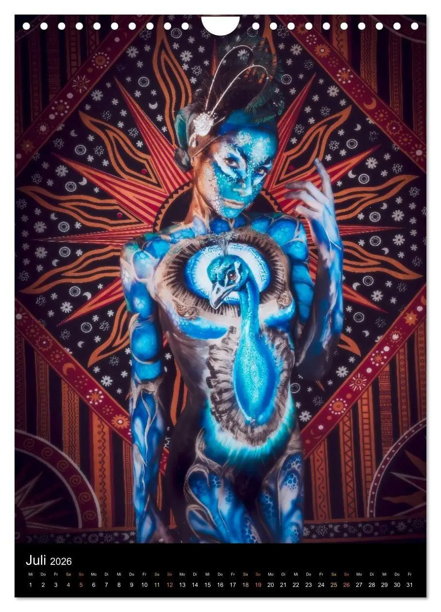 Bild: 9783516412857 | Klangkörper - Bodypainting Adventures (Wandkalender 2026 DIN A4...