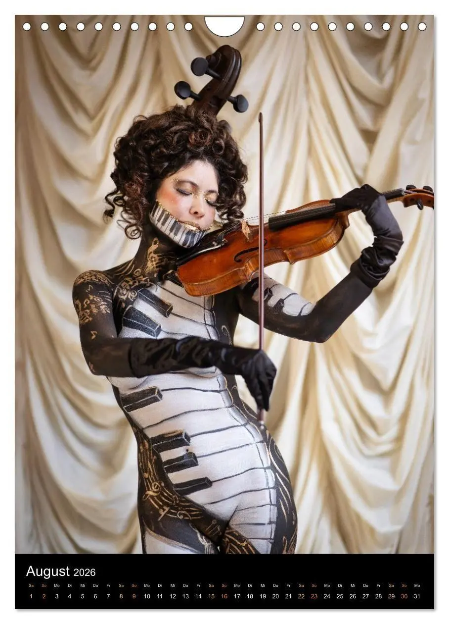 Bild: 9783516412857 | Klangkörper - Bodypainting Adventures (Wandkalender 2026 DIN A4...