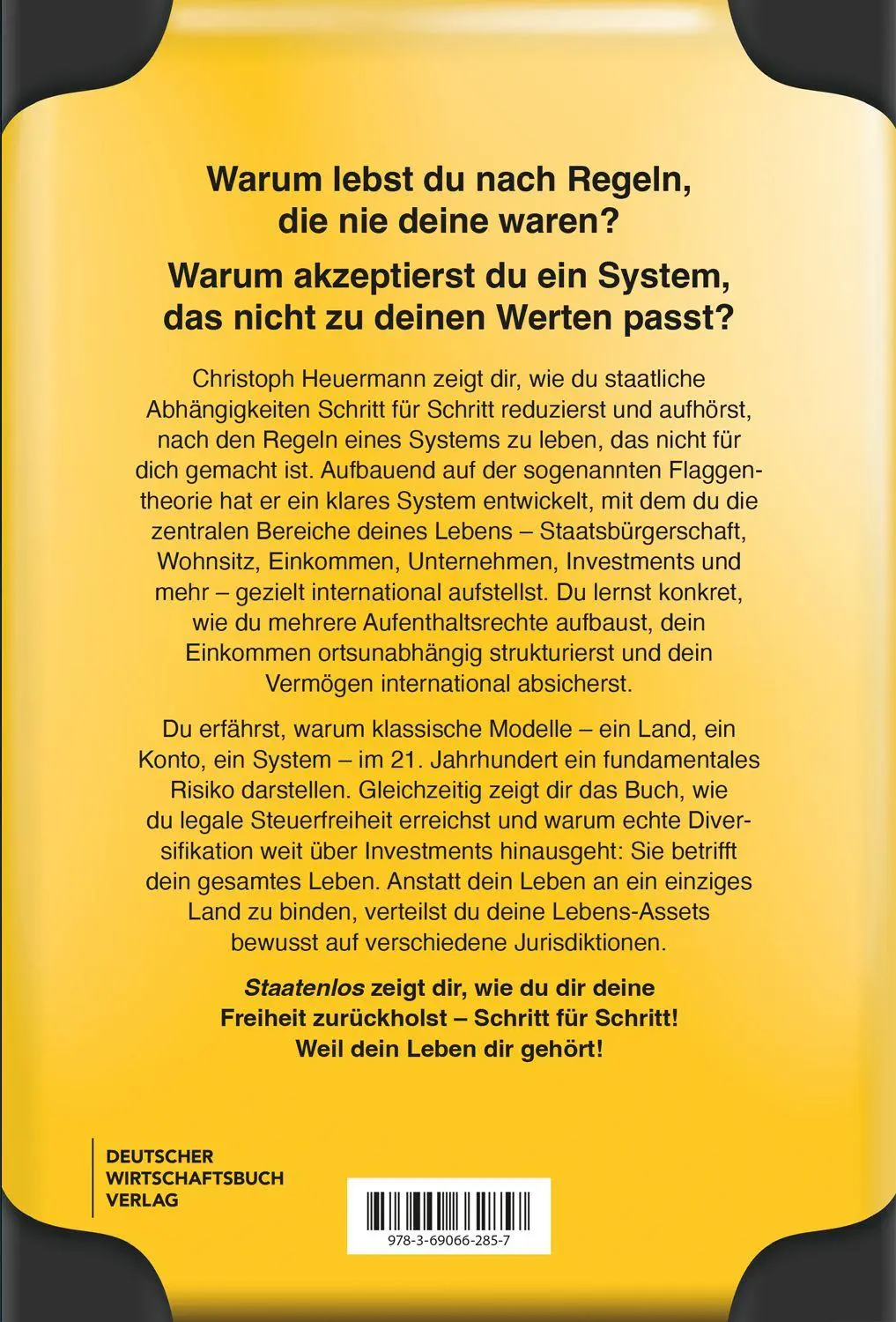 Rückseite: 9783690662857 | Staatenlos | Christoph Heuermann | Taschenbuch | 336 S. | Deutsch