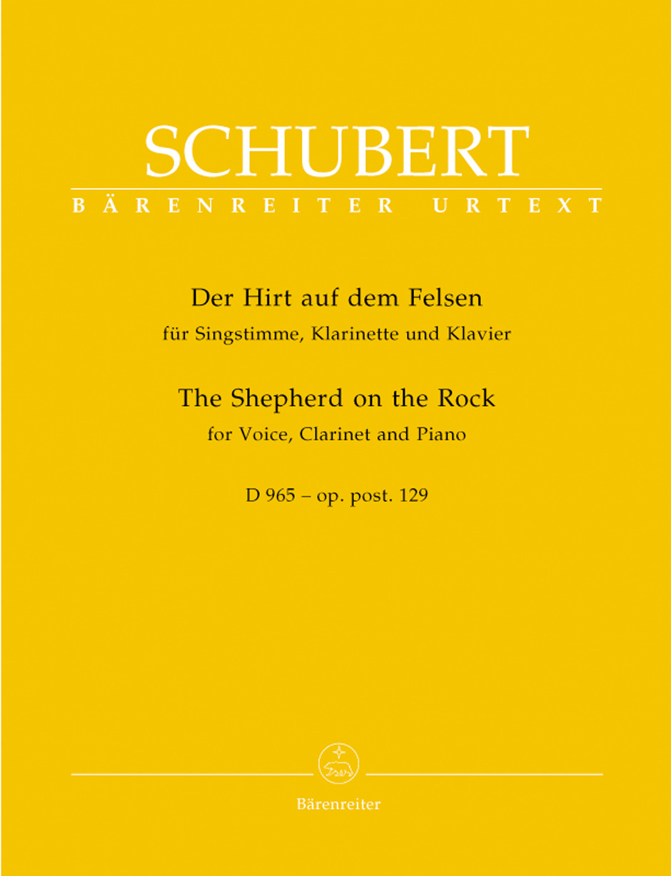 Cover: 9790006472857 | The Shepherd on the Rock op. post.129 D 965 | Franz Schubert | Buch