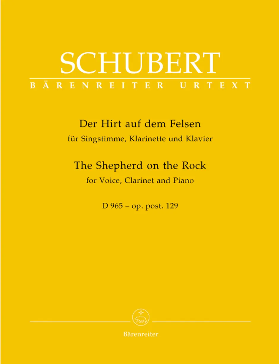 Cover: 9790006472857 | The Shepherd on the Rock op. post.129 D 965 | Franz Schubert | Buch