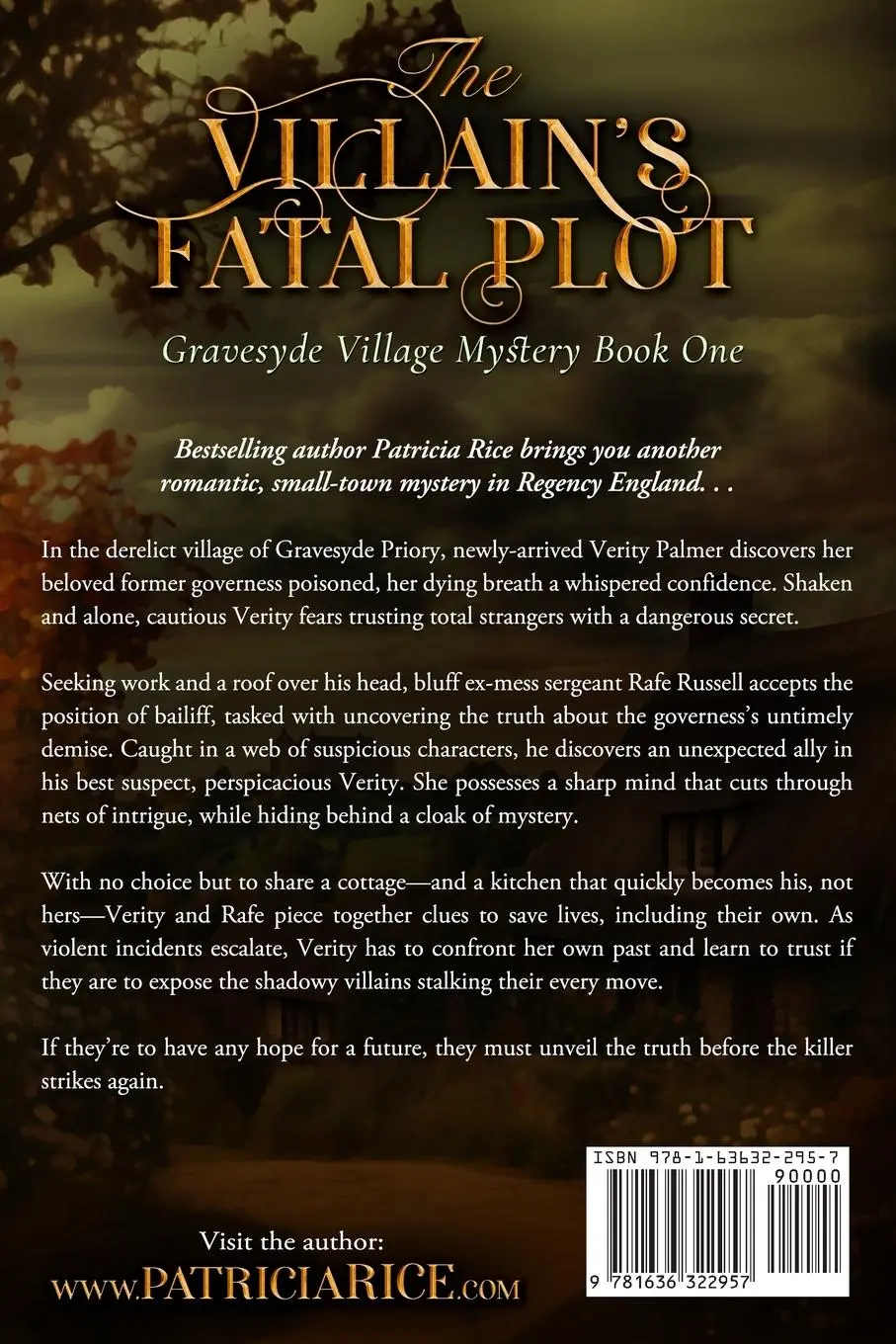 Rückseite: 9781636322957 | The Villain's Fatal Plot | Patricia Rice | Taschenbuch | Englisch